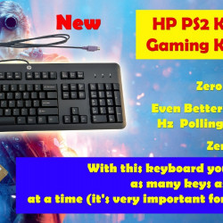 HP KB-1156 672646 Commercial Windows Black US PS2 Keyboard