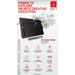 iBall Pen DIGITIZER PD-8355U 8.3 & 3.5 Inch Graphics Drawing Tablet Pen Tablet
