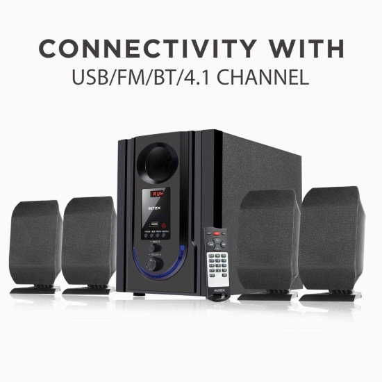 Intex Groove 301 FMUB 4.1 CH 60W BT/USB/TF Multimedia Speaker