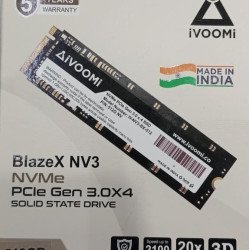 iVoomi 512GB BlazeX NV3 PCIe Internal Solid State Drive NVME SSD