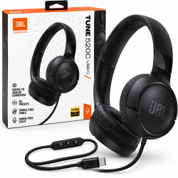 JBL Tune 520C USB-C Wired On-Ear with Mic Headphone