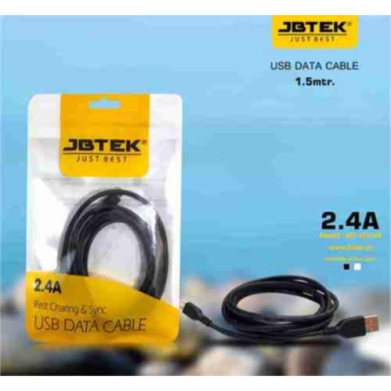 JBTEK V8 Data & Charging 1.5m 2.4A Fast Mobile phones Data Transfer Micro USB Cable