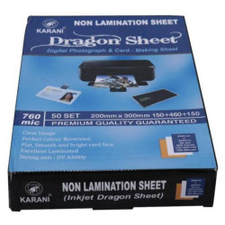 KARANI DRAGON PVC PLASTIC NON LAMINATION SCHOOL ID CARD INKJET SHEET