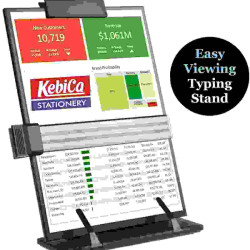 Kebica Paper Typing Stand with 7" Adjustable Positions Metal Desktop Document Holder Kebica Paper Typing Stand with 7" Adjustable Positions Metal Desktop Document Holder