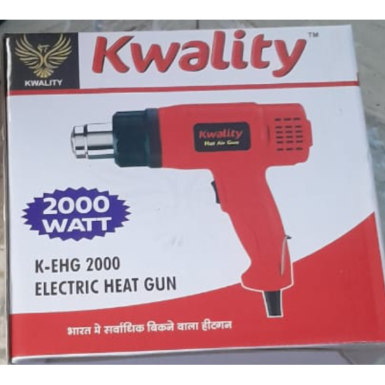 Kwality K-EHG 2000 watt Hot Air Gun Dual Temperature Heavy Duty Electric Power Tool  Electronic Heat Gun