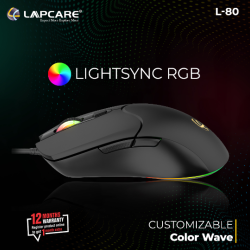 Lapcare L80 USB Wired Optical Gaming Mouse