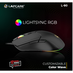 Lapcare L80 USB Wired Optical Gaming Mouse