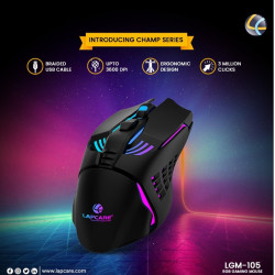 Lapcare Champ LGM-105 Wired Optical USB Gaming Mouse