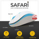 LAPCARE Safari 2.4G 1600 DPI with Nano Receiver and 10 Meter Range Compact Wireless Mouse