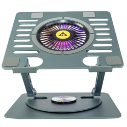 WE BritePad RGB Laptop Cooling Pad with Aluminum Body 360 Degree Rotating Base, 2 Port USB HUB and Adjustable Fan Speed Suitable for 10″-17″ Laptops and Tablets WE BritePad RGB Laptop Cooling Pad with Aluminum Body 360 Degree Rotating Base, 2 Port USB HUB and Adjustable Fan Speed Suitable for 10″-17″ Laptops and Tablets