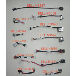 Laptop AC DC Power Dell|HP|Lenovo|Acer|Sony Jack Plug in Charging Port Socket Connector with Cable Harness Charging Jack