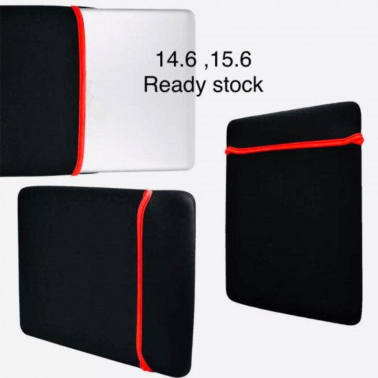 Laptop Bag Sleeve Case Adnet for 14.6 | 15.6 Inch Red and Black Laptop Cover Pouch