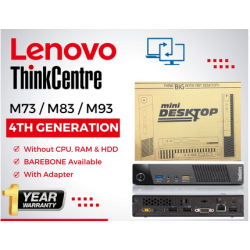 Lenovo M73|M83|M93 ThinkCentre 4th Gen BareBone Refurbished|Used|Old Machine Business Tiny Desktop