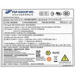 SMPS Lenovo FSP280-40EPA ThinkCentre 54Y8851 PS4281-02 14 Pin 280w PSU Desktop Power Supply