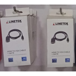 Linetek HDMI Monitor (Male To Male) Full HD 1080P Video VGA Cable
