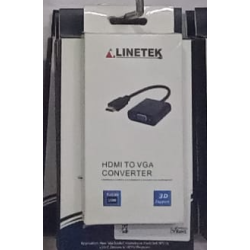 Linetek HDMI VGA Full HD 1080P with Audio Display Monitor VGA Converter
