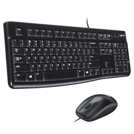 Logitech MK120 Wired Keyboard and Mouse USB Combo