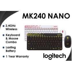 Logitech MK240 Nano Wireless Keyboard and Mouse Combo