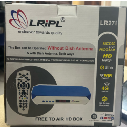 LRIPL Set Top Box LR27I MPEG-4 Setup Box Free Dish with Wi-Fi Inbuilt Function Watch YouTube/Free to Air Channel TV BOX