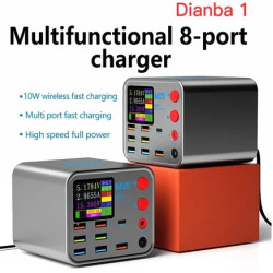 MaAnt Dianba 1 Multifunctional 8Port USB PD Fast Charging Wireless Charger With Anti Short Circuit Repair Function Mobile Phone Power Cord Extension USB Fast Charger