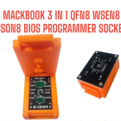 Apple MacBook QFN8 WS9N8 and T2 ROM 3 in 1 Chip Bios Programming Adapter Apple MacBook QFN8 WS9N8 and T2 ROM 3 in 1 Chip Bios Programming Adapter