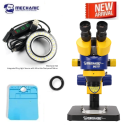 MECHANIC MC75T-B1 LED Light & Lens 0.5x Trinocular Stereo Microscope MECHANIC MC75T-B1 LED Light & Lens 0.5x Trinocular Stereo Microscope