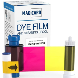 Magicard Half Panel Dye Film YMCKOKO Full Color Ribbon