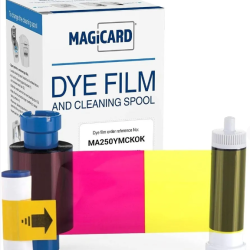 Magicard Half Panel Dye Film YMCKOKO Full Color Ribbon