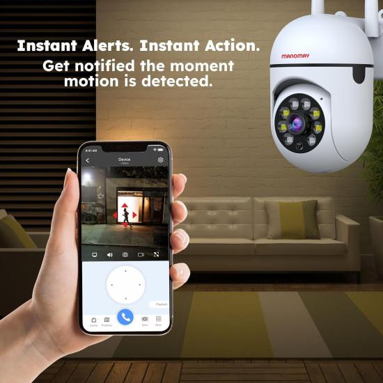 MANOMAY 3MP Smart CCTV Wi-fi Home Security Camera