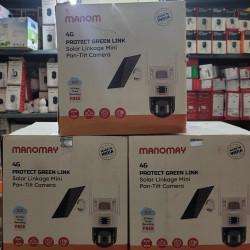 Manomay 4G Solar Protect Dual Green Lens Mini Pan-Tilt Security Camera