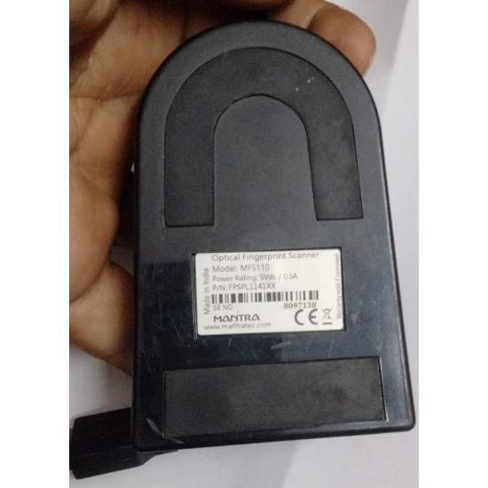 Mantra L1 MFS110 Biometric Scanner Refurbished|Used|Old|Second Hand Fingerprint Device