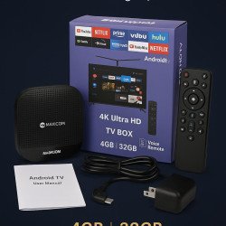 Maxicom 4K Ultra HD M 626 5G Wifi Android Internet TV Box