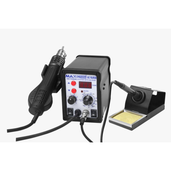 Maxx Pamma 878AD Digital Autocut 2 in 1 SMD Rework + Soldering Iron Station