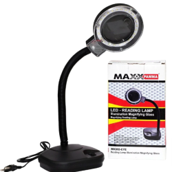 Maxx Pamma 2 in 1 LED Reading Table/Desk Lamp with Illumination Magnifying Glass Reading Lamp