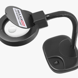 Maxx Pamma 2 in 1 LED Reading Table/Desk Lamp with Illumination Magnifying Glass Reading Lamp