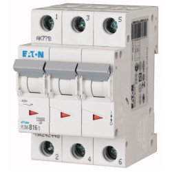 EATON-PLSM-C16/3-MW - Miniature circuit breaker (MCB), 16 A, 3p, characteristic: C MCB
