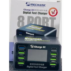Mechanic iCharge 8C 8-port USB Smart Digital Display Fast Charger