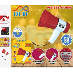 Megaphone 75 watts Handheld Bluetooth For Announcement With Bluetooth, Recorder, USB And Memory card input. Talk, Record, Play, Siren, Music Plastic Megaphone Speaker