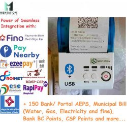 Mentation MT580P Thermal Mini Bluetooth Receipt Printer