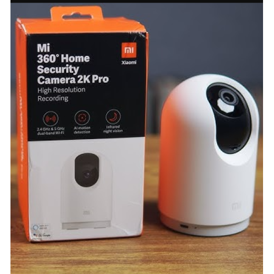 Xiaomi Mi 2K Pro Wireless Dual Band Wi-fi Connection | 360 View | 3MP | AI Powered Motion Detection | Enhanced Night Vision Home Security Camera