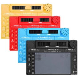 WL Microscope Repair Mat Aluminum Alloy Pad Comprehensive Universal Maintenance Platform With Screwdriver Holder Universal Sliding Microscope Base