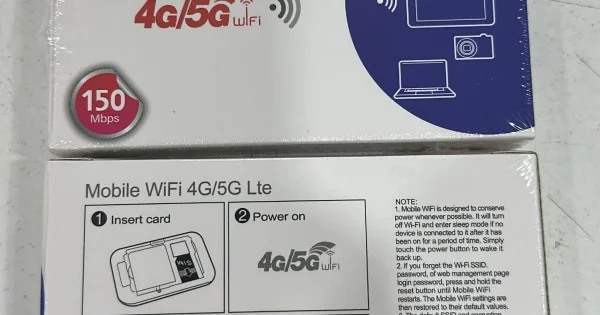 4G/5G Sim Portable Pocket Router - Wireless Hotspot