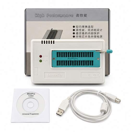 MiniPro TL-866A Kit with 6 IC Adapters Universal Programmer MiniPro TL-866A Kit with 6 IC Adapters Universal Programmer