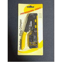 Modular Plug RJ45 RJ11Cat5 Cat6 Cat7 Cat8 Ethernet Cable LAN Networking Crimper Tool