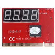 Motherboard Testing Card PCI Debug 4 Digit Red - POST Diagnostic Card