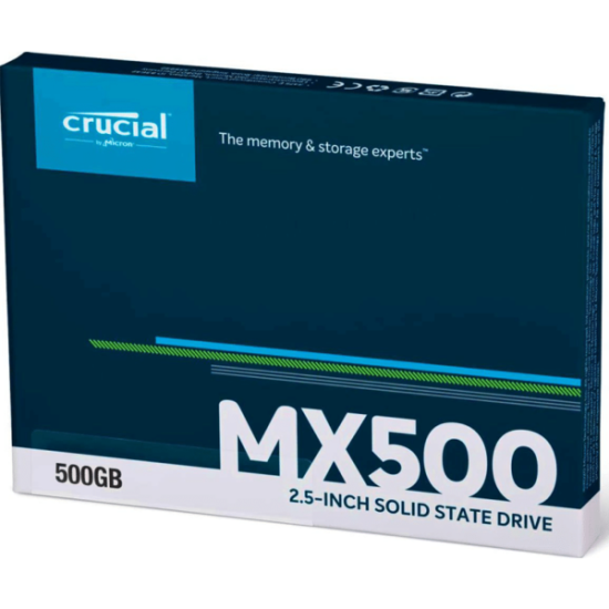 Crucial MX500 500GB SATA 3D NAND 2.5-inch Solid State Drive Internal SSD