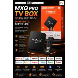 MXQ Pro 5G 10K Ultra Built-in Chromecast & Google Assistant Dual WiFi Bluetooth Android TV Box