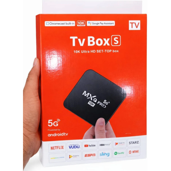 MXQ Pro 5G 10K Ultra Built-in Chromecast & Google Assistant Dual WiFi Bluetooth Android TV Box MXQ Pro 5G 10K Ultra Built-in Chromecast & Google Assistant Dual WiFi Bluetooth Android TV Box