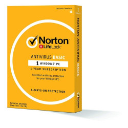 Norton AntiVirus Basic for 1 PC, Mac®, smartphone or tablet Security Software