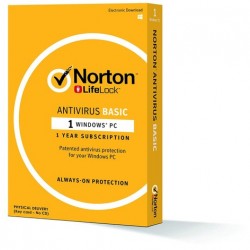 Norton AntiVirus Basic for 1 PC, Mac®, smartphone or tablet Security Software